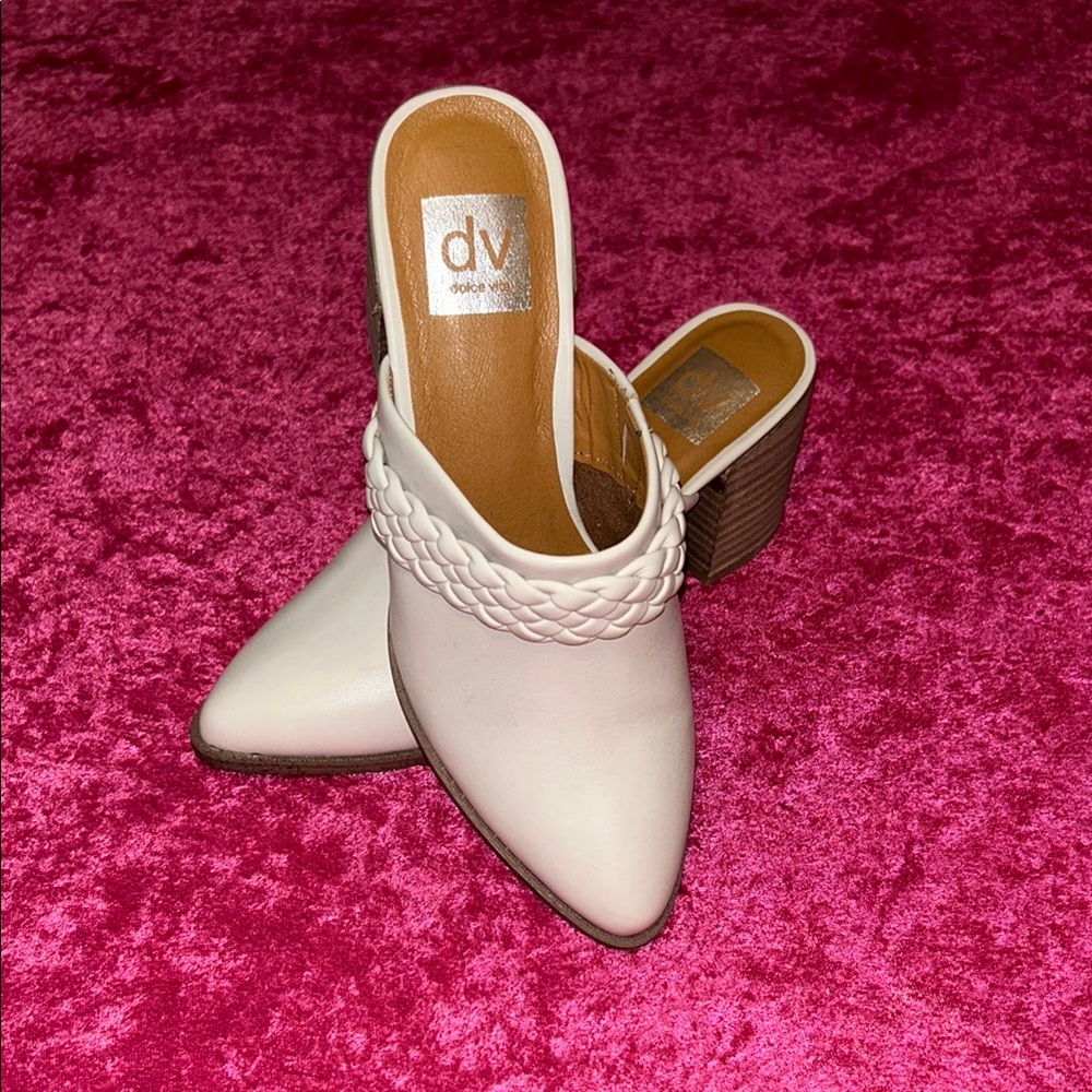 DV by Dolce Vita Cream Woven Mules